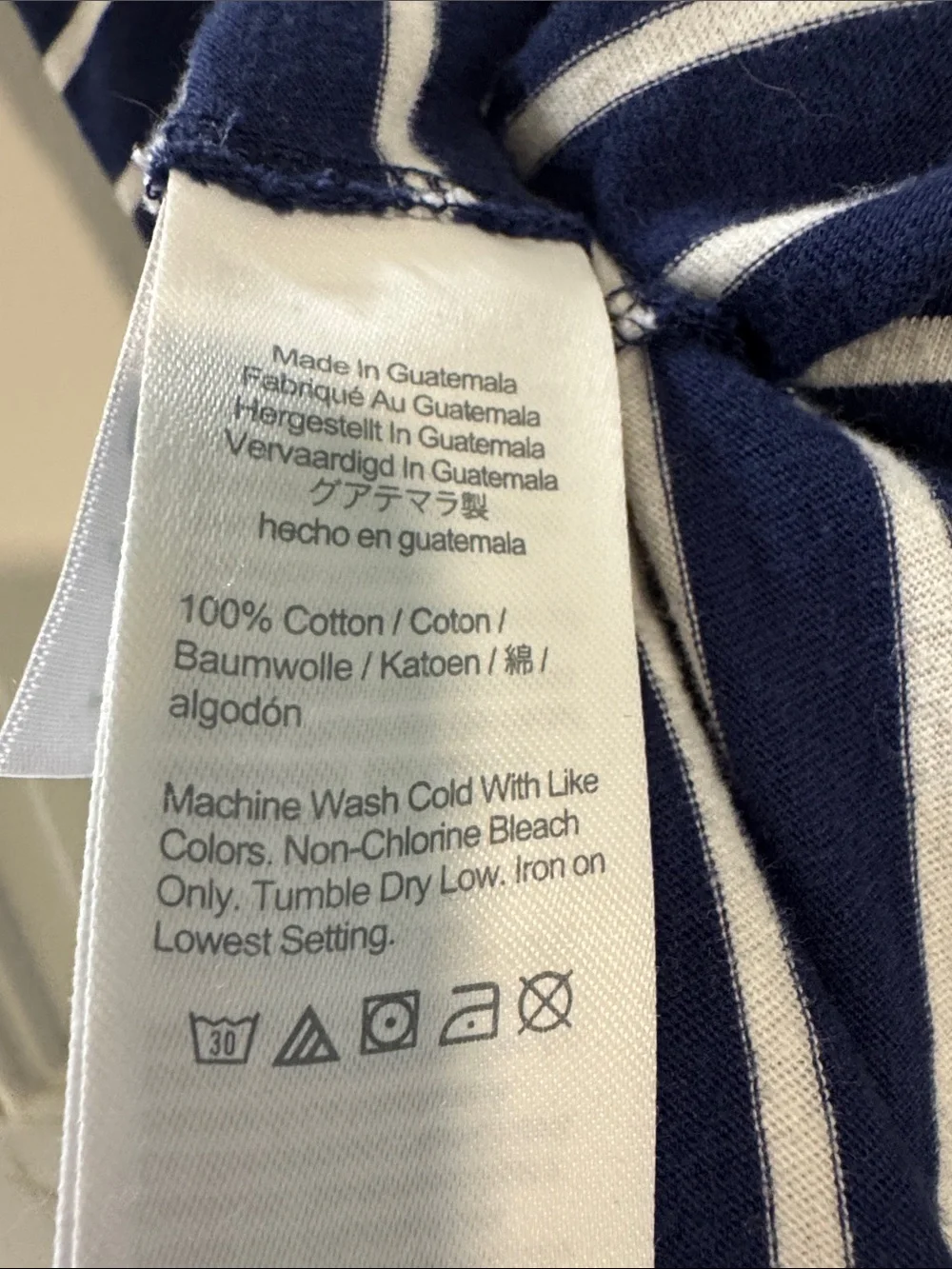 J. Crew Navy and White Striped Sleeveless Swing Dress